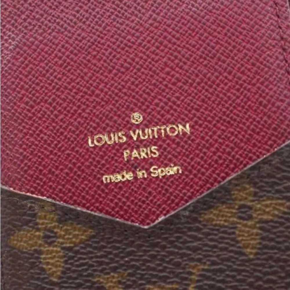LOUIS VUITTON Monogram Folio iPhone X XS Case Smartphone Cover Fuchsia Red